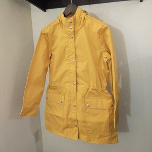 J. Crew Raincoat Slicker Yellow Women Small Jacket